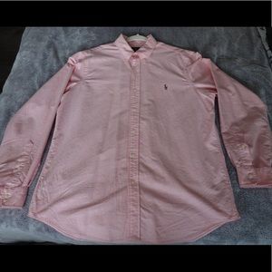 Ralph Lauren Classic Fit Pink Button Down Shirt